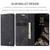 Samsung Galaxy A37 5G CaseMe 013 Multifunctional Horizontal Flip Leather Phone Case - Black