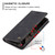 Samsung Galaxy A37 5G CaseMe 013 Multifunctional Horizontal Flip Leather Phone Case - Black