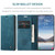 Samsung Galaxy A37 5G CaseMe 013 Multifunctional Horizontal Flip Leather Phone Case - Blue