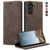 Samsung Galaxy A37 5G CaseMe 013 Multifunctional Horizontal Flip Leather Phone Case - Coffee