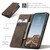 Samsung Galaxy A37 5G CaseMe 013 Multifunctional Horizontal Flip Leather Phone Case - Coffee
