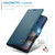 Samsung Galaxy A37 5G CaseMe 023 Butterfly Buckle Litchi Texture RFID Anti-theft Leather Phone Case - Blue