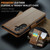 Samsung Galaxy A37 5G CaseMe 023 Butterfly Buckle Litchi Texture RFID Anti-theft Leather Phone Case - Brown