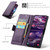 Samsung Galaxy A37 5G CaseMe 023 Butterfly Buckle Litchi Texture RFID Anti-theft Leather Phone Case - Purple