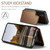 Samsung Galaxy A37 5G CaseMe C22 Card Slots Holder RFID Anti-theft Phone Case - Brown