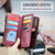Samsung Galaxy A37 5G CaseMe C36 Card Slots Zipper Wallet RFID Anti-theft Leather Phone Case - Red