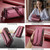 Samsung Galaxy A37 5G CaseMe C36 Card Slots Zipper Wallet RFID Anti-theft Leather Phone Case - Red
