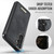 Samsung Galaxy A54 5G CaseMe C69 Series Magnetic Vegan Leather Back Phone Case - Black