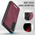 Samsung Galaxy A54 5G CaseMe C69 Series Magnetic Vegan Leather Back Phone Case - Red