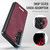 Samsung Galaxy A55 5G / A35 5G CaseMe C69 Series Magnetic Vegan Leather Back Phone Case - Red