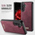 Samsung Galaxy A56 5G CaseMe C69 Series Magnetic Vegan Leather Back Phone Case - Red