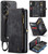 Samsung Galaxy A57 5G CaseMe 008 Detachable Multifunctional Leather Phone Case - Black