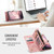 Samsung Galaxy A57 5G CaseMe 008 Detachable Multifunctional Leather Phone Case - Pink