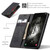 Samsung Galaxy A57 5G CaseMe 013 Multifunctional Horizontal Flip Leather Phone Case - Black