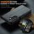 Samsung Galaxy A57 5G CaseMe 023 Butterfly Buckle Litchi Texture RFID Anti-theft Leather Phone Case - Black