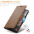 Samsung Galaxy A57 5G CaseMe 023 Butterfly Buckle Litchi Texture RFID Anti-theft Leather Phone Case - Brown