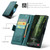 Samsung Galaxy A57 5G CaseMe 023 Butterfly Buckle Litchi Texture RFID Anti-theft Leather Phone Case - Green