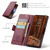 Samsung Galaxy A57 5G CaseMe 023 Butterfly Buckle Litchi Texture RFID Anti-theft Leather Phone Case - Red