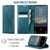 Samsung Galaxy A57 5G CaseMe 033 Calf Leather Lining Microfibre RFID Blocking Phone Case - Green