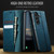 Samsung Galaxy A57 5G CaseMe 033 Calf Leather Lining Microfibre RFID Blocking Phone Case - Green