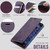 Samsung Galaxy A57 5G CaseMe 033 Calf Leather Lining Microfibre RFID Blocking Phone Case - Purple