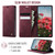 Samsung Galaxy A57 5G CaseMe 033 Calf Leather Lining Microfibre RFID Blocking Phone Case - Red