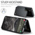 Samsung Galaxy A57 5G CaseMe C22 Card Slots Holder RFID Anti-theft Phone Case - Black