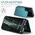 Samsung Galaxy A57 5G CaseMe C22 Card Slots Holder RFID Anti-theft Phone Case - Green