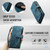 Samsung Galaxy A57 5G CaseMe C30 Card Slots Zipper Wallet Leather Phone Case - Blue