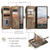Samsung Galaxy A57 5G CaseMe C30 Card Slots Zipper Wallet Leather Phone Case - Brown