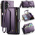 Samsung Galaxy A57 5G CaseMe C36 Card Slots Zipper Wallet RFID Anti-theft Leather Phone Case - Purple