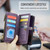 Samsung Galaxy A57 5G CaseMe C36 Card Slots Zipper Wallet RFID Anti-theft Leather Phone Case - Purple