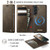 Samsung Galaxy A57 5G CaseMe C49 Magnetic RFID Blocking Detachable Wallet Leather Phone Case - Coffee