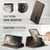 Samsung Galaxy A57 5G CaseMe C49 Magnetic RFID Blocking Detachable Wallet Leather Phone Case - Coffee