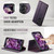 Samsung Galaxy A57 5G CaseMe C49 Magnetic RFID Blocking Detachable Wallet Leather Phone Case - Purple