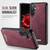Samsung Galaxy A57 5G CaseMe C69 Series Magnetic Vegan Leather Back Phone Case - Red