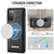 Samsung Galaxy S20 CaseMe C69 Series Magnetic Vegan Leather Back Phone Case - Black