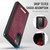Samsung Galaxy S20 CaseMe C69 Series Magnetic Vegan Leather Back Phone Case - Red