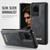 Samsung Galaxy S20 Ultra CaseMe C69 Series Magnetic Vegan Leather Back Phone Case - Black