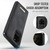 Samsung Galaxy S20 Ultra CaseMe C69 Series Magnetic Vegan Leather Back Phone Case - Black