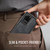 Samsung Galaxy S20 Ultra CaseMe C69 Series Magnetic Vegan Leather Back Phone Case - Black