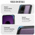 Samsung Galaxy S20 Ultra CaseMe C69 Series Magnetic Vegan Leather Back Phone Case - Purple