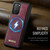 Samsung Galaxy S20+ CaseMe C69 Series Magnetic Vegan Leather Back Phone Case - Red