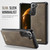 Samsung Galaxy S21 FE 5G CaseMe C69 Series Magnetic Vegan Leather Back Phone Case - Coffee