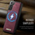 Samsung Galaxy S21 FE 5G CaseMe C69 Series Magnetic Vegan Leather Back Phone Case - Red