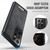Samsung Galaxy S21 Ultra 5G CaseMe C69 Series Magnetic Vegan Leather Back Phone Case - Black