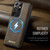 Samsung Galaxy S21 Ultra 5G CaseMe C69 Series Magnetic Vegan Leather Back Phone Case - Coffee