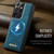 Samsung Galaxy S21 Ultra 5G CaseMe C69 Series Magnetic Vegan Leather Back Phone Case - Green