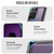 Samsung Galaxy S21 Ultra 5G CaseMe C69 Series Magnetic Vegan Leather Back Phone Case - Purple