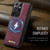Samsung Galaxy S21 Ultra 5G CaseMe C69 Series Magnetic Vegan Leather Back Phone Case - Red
